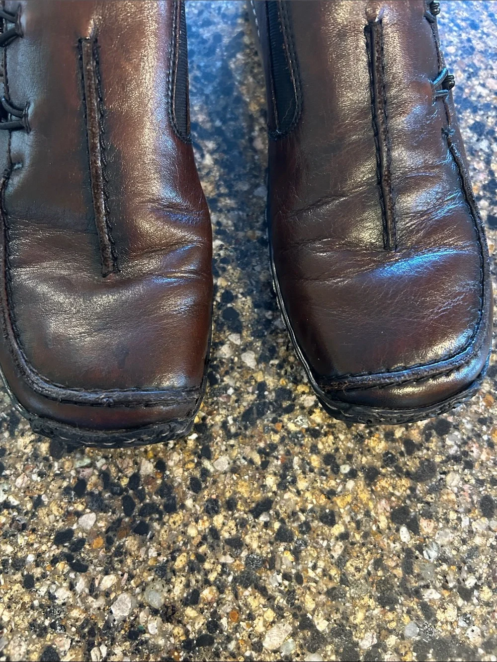 Rieker Celia Antistress Dark Brown Leather Slip-On Loafers